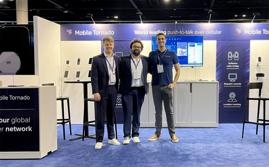 Mobile Tornado exhibits at IWCE